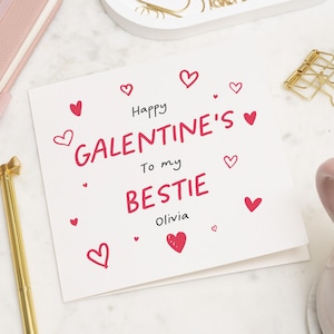 Galentines Tageskarte, Galentines-Karte für Bestie, Galentines-Geschenk, Freund Galentines-Karte, Palentines-Tageskarte, Galentines-Tag, Valentinstag