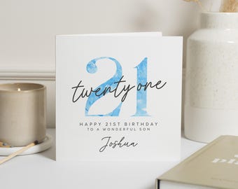 Biglietto Invito Compleanno Tema Chic Blu Modello Codice: PB 31 O - Foto 10