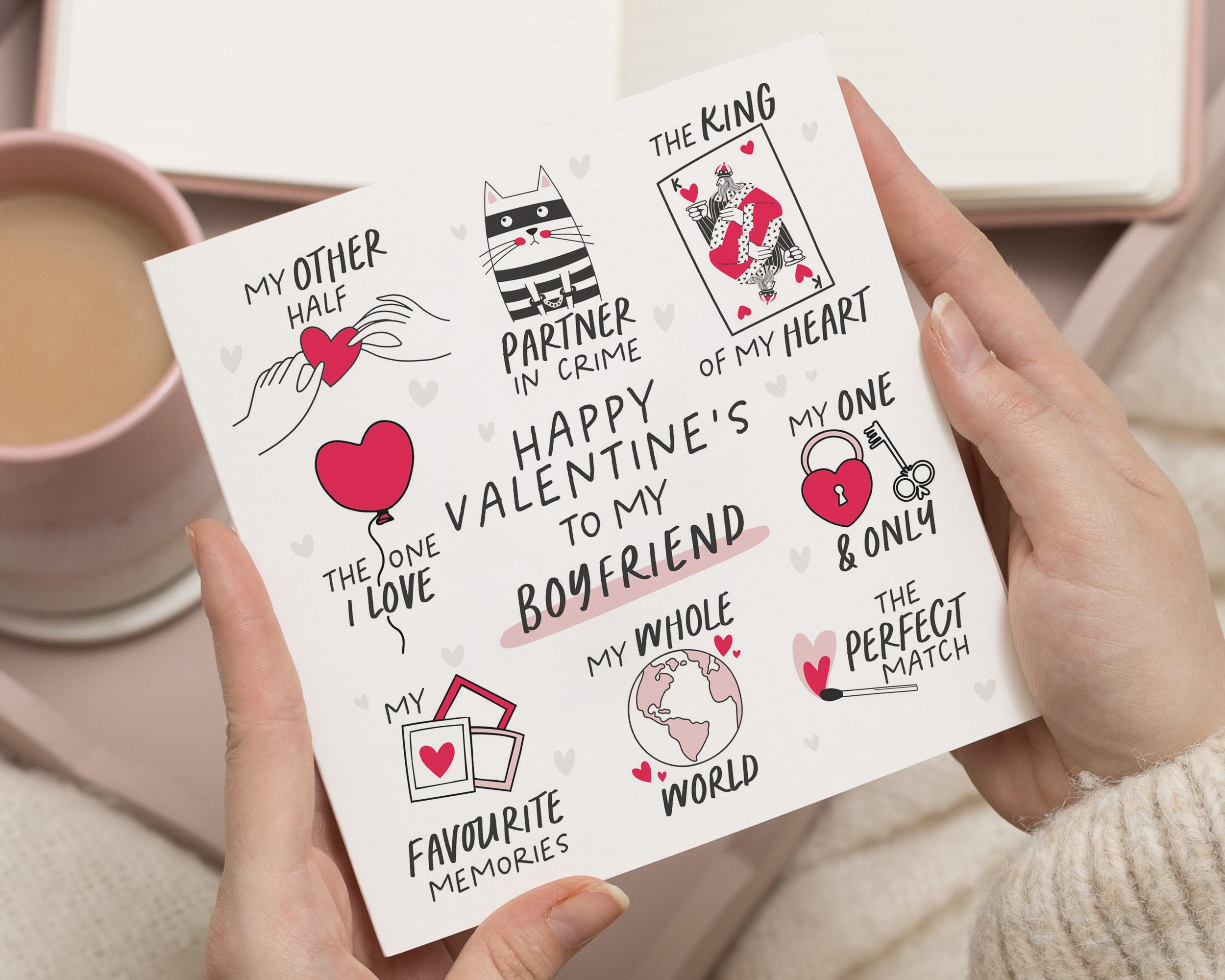 Boyfriend Valentines Card, Gifts for Boyfriend, Valentines Day