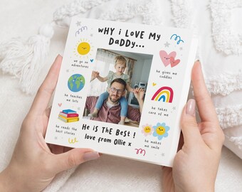 Birthday Card for Daddy, Fathers Day Card for Daddy, Personalised Photo Dad Card, Daddy Card from Daughter or Son