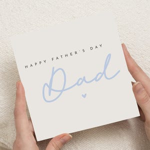 Fathers Day Card for Dad, Happy Fathers Day Card, Fathers Day Card from Daughter, Simple Fathers Day Card, Card for Him