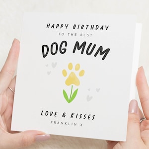 Carte d'anniversaire d'un chien, carte d'anniversaire pour maman chien, carte d'anniversaire pour maman chien, joyeux anniversaire du chien, cadeau pour maman chien, des chiens