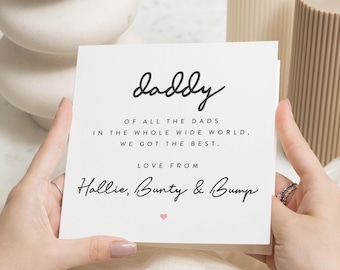 Happy Birthday Daddy Card, Dad Birthday Card, Birthday Card For Daddy, Personalised Daddy Birthday Card From Kids, Birthday Card Daddy