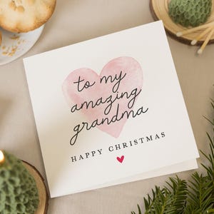Carte de Noël grand-mère, carte de Noël grand-mère, carte de Noël pour grand-mère, carte joyeux Noël grand-mère, carte de Noël grand-mère, grand-mère, nounou, cadeau