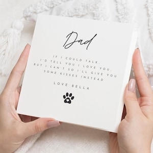 Hund Papa Geburtstagskarte, Vatertagskarte von Hund, personalisierte Hund Papa Karte, süße Karte für Hundeliebhaber, Karte für Ihn