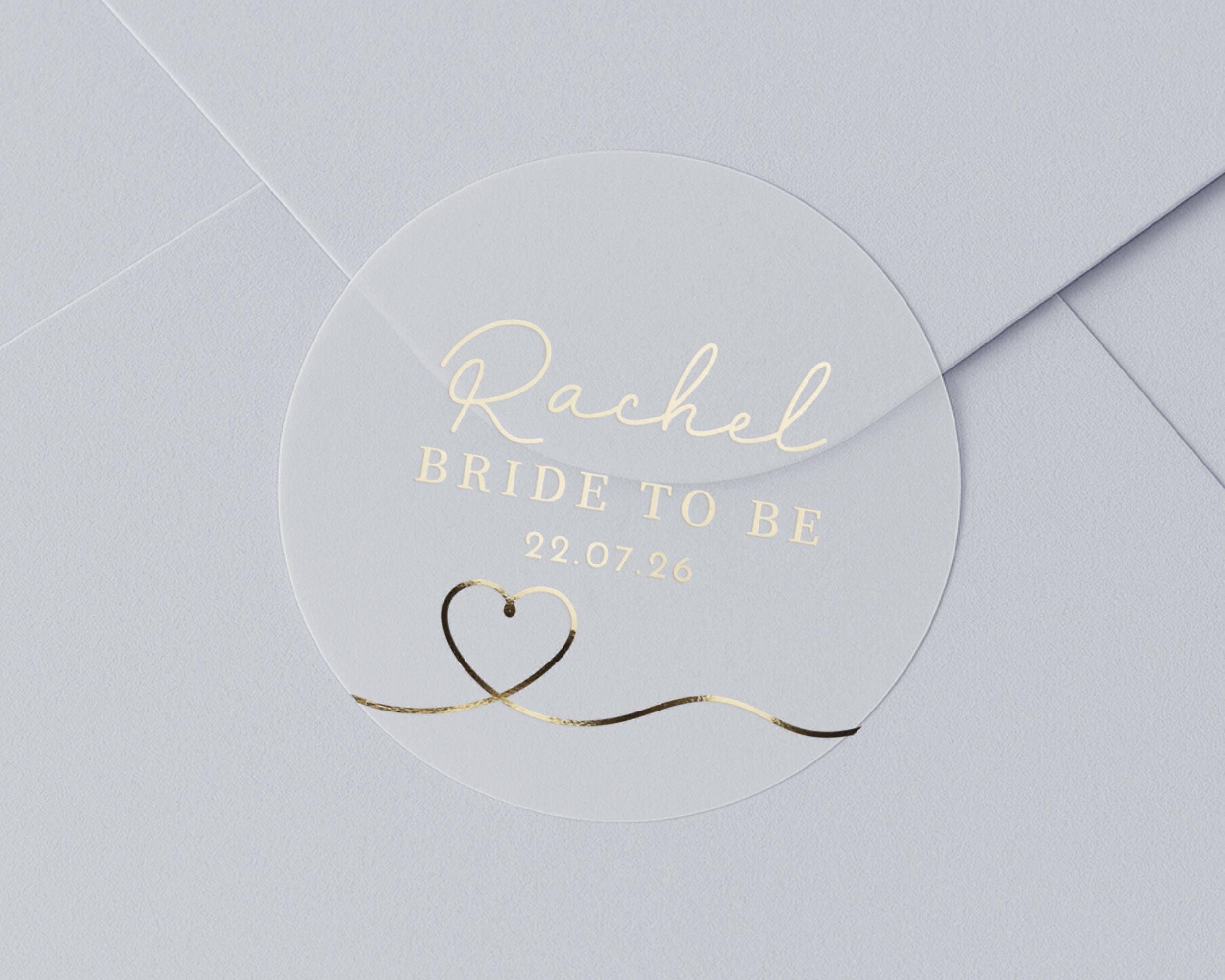 Bride to Be Sticker, Personalised Bridal Shower Sticker, Hen Party ...