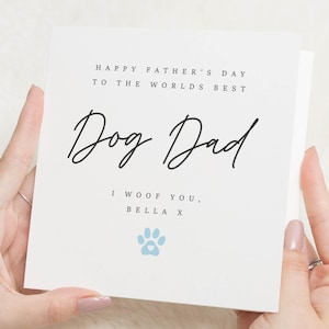 Fathers Day Card for Dog Dad, Dog Dad Fathers Day Card, Personalised Fathers Day Card from the Dog, Fathers Day Card for Him