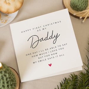1er Noël papa carte, carte de Noël papa, premier Noël carte papa, premier Noël comme mon papa cadeaux, 1er cadeau de Noël papa de Noël