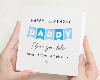 Daddy Birthday Card, Birthday Card For Dad, Birthday Card Daddy, From Kids, Happy Birthday Daddy, Birthday Gift Dad, Dad Birthday Gift