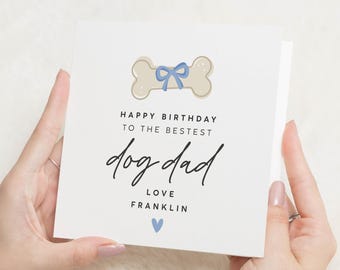 Geburtstagskarte vom Hund, Geburtstagskarte für Hundepapa, Geburtstagskarte für Hundepapa, alles Gute zum Geburtstag vom Hund, Geschenk für Hundepapa, von den Hunden