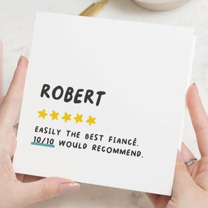 Carte d'anniversaire pour fiancé, carte d'anniversaire fiancé, carte d'anniversaire pour lui, joyeux anniversaire fiancé, cadeau d'anniversaire fiancé, cadeau d'anniversaire pour lui