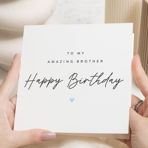Bruder Geburtstagskarte, Geburtstagsgeschenk für Bruder, Erstaunliche Bruder Geburtstagskarte, alles Gute zum Geburtstag Bruder, Bruder Geburtstagskarte von Schwester