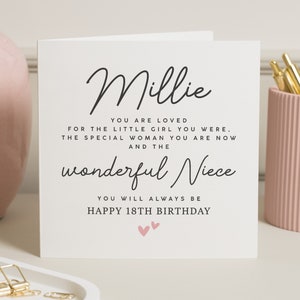 18e verjaardagskaart nichtje, nichtje gedicht kaart, verjaardagskaart voor nichtje, voor dochter, 18e verjaardag nichtje kaart, speciale nichtje 18e verjaardagscadeau