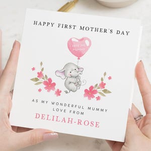 Bonne première fête des mères en tant que maman, cadeau de fête des mères pour maman, 1ère cartes de fête des mères, pour une nouvelle maman, carte de fête des mères de bébé