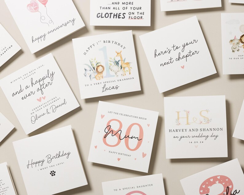 Carte d'anniversaire pour un ami, carte d'anniversaire pour elle, carte d'anniversaire pour lui, carte d'anniversaire simple, carte d'anniversaire de la personne préférée image 7