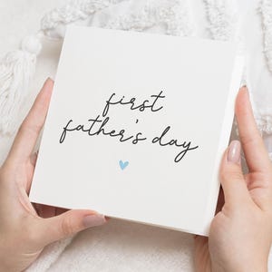 First Fathers Day Card, Fathers Day Card from Baby, Fathers Day Card for Dad, New Dad Card, Personalised Fathers Day Card