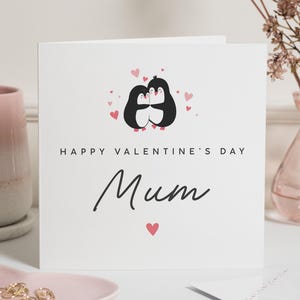Moeder Valentijnskaart, Valentijnskaart voor moeder, moeder Valentijnskaart, Valentijnscadeau voor mama, Happy Valentine's Mummy Gift, moeder Bestie Card