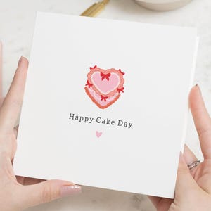 Happy Cake Day verjaardagskaart, verjaardagskaart voor haar, verjaardagskaart voor vriend, vriend verjaardagskaart voor vrouw, verjaardagskaarten voor bestie