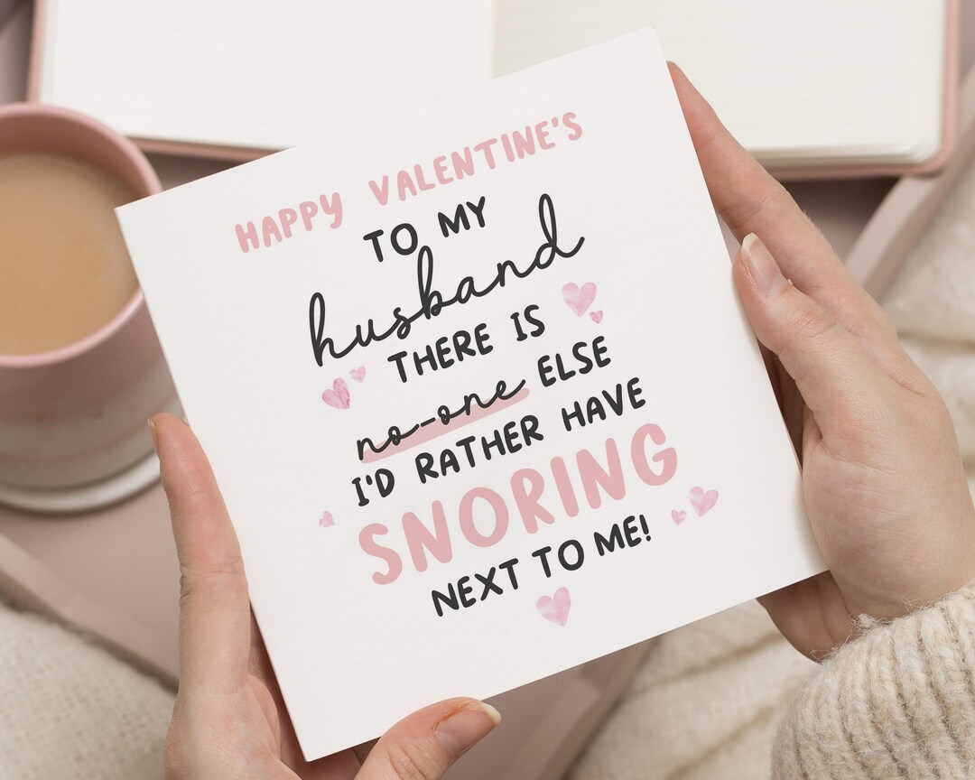 Valentines Day Card for Husband, Funny Valentine Card for Him, Husband ...