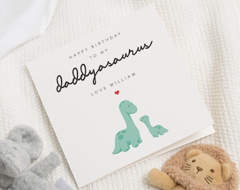 Daddy Birthday Card, Cute Birthday Card For Daddysaurus, Dad Birthday Card, Dad Birthday Gift, Dad Birthday Gift For Him, Daddy, From Baby