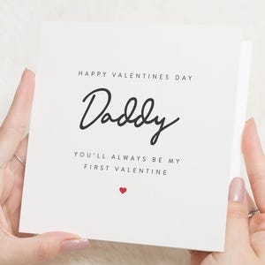Carte Saint-Valentin papa, cadeau Saint-Valentin, carte Saint-Valentin papa, cadeau Saint-Valentin pour lui, première Saint-Valentin comme mon père, carte Saint-Valentin papa