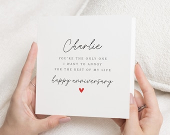 Funny Anniversary Card, Anniversary Card For Boyfriend, Anniversary Card For Him, Wedding Anniversary Card For Husband, Anniversary Funny
