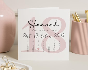 18th Birthday Card Girl, Daughter 18th Birthday Card, Personalised 18th Birthday Gift For Granddaughter, Eighteenth Birthday, For Sister