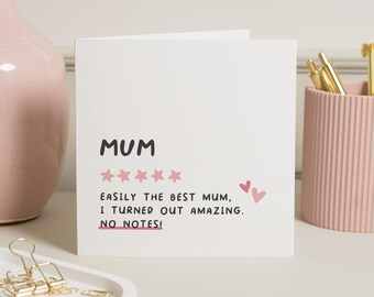 Cartão engraçado para o dia das mães, cartões para o dia das mães para a mãe, cartão feliz para o dia das mães, cartão engraçado para a mãe para o dia das mães, presente para a mãe para ela