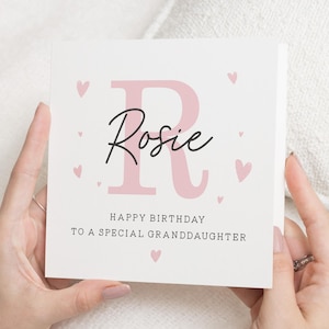 Carte d'anniversaire petite-fille, carte d'anniversaire pour petite-fille, cadeau d'anniversaire petite-fille, pour elle, carte petite-fille, petite-fille adulte