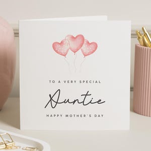Moederdagkaarten voor tante, tante Moederdagkaart, gelukkige moederdag tantekaart, speciale tantekaart voor Moederdag, tantecadeau