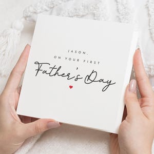 Husband Fathers Day Card, Fathers Day Card For Boyfriend, First Fathers Day Card, Partner Fathers Day Card, Personalised Card