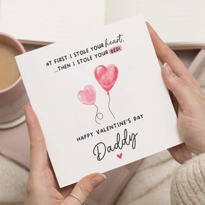 Papa Valentinstag Karte, Valentinstag Karte für Papa, Papa Valentinstag Karte, Papa Tochter Valentinstag Karte, für neue Papa, Valentinstag Karte Tochter