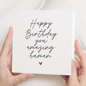 Geburtstagskarte für Freund, Geburtstagskarte für sie, Geburtstagskarte für ihn, einfache Geburtstagskarte, alles Gute zum Geburtstagkarte, süße Geburtstagskarte