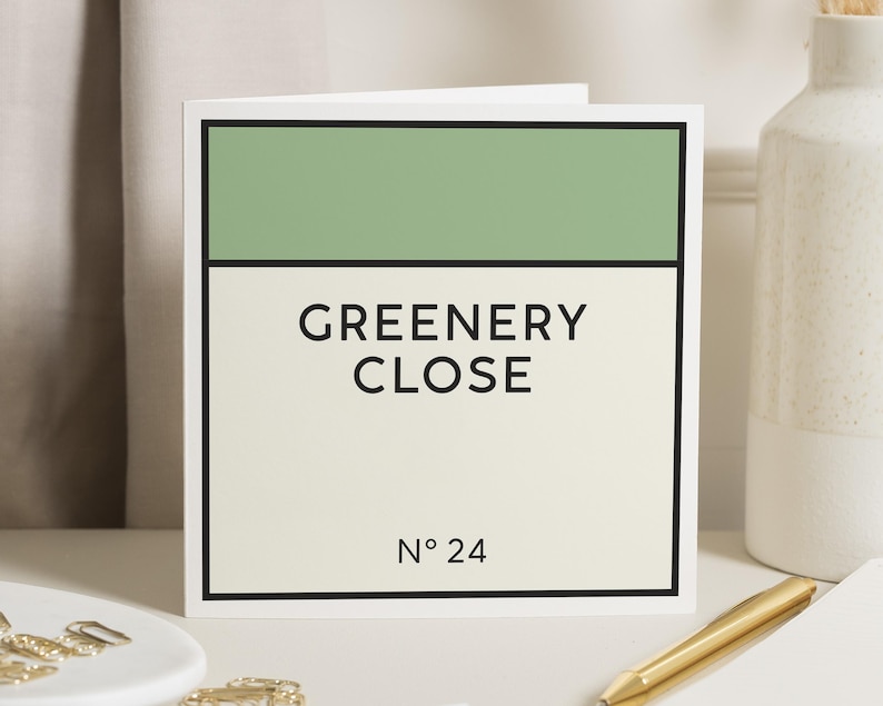 Carte personnalisée pour nouvelle maison, Carte pour nouvelle maison, Cadeau de pendaison de crémaillère, Carte pour propriétaire d'une maison pour amis, Cadeau personnalisé pour nouvelle maison pour amis image 1
