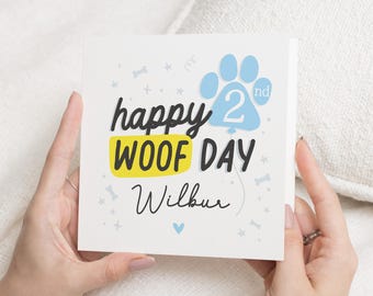 Geburtstagskarte für Hund, Geburtstagskarte für den Hund, Geburtstagskarte für den Hund, alles Gute zum Geburtstag Hund, Haustier Geburtstagskarte, Hund Geburtstagsgeschenk, Woofday Karte