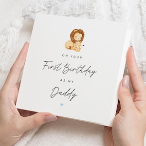 Eerste verjaardag als mijn vader, leuke verjaardagskaart voor papa, verjaardagskaart papa van baby, verjaardagscadeau nieuwe papa, verjaardagscadeau papa
