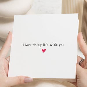 Biglietto di San Valentino, regali per il fidanzato, adoro vivere la vita con te, biglietto di San Valentino per il marito, biglietto di San Valentino per il fidanzato, per lui