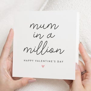 Moeder Valentijnskaart, Valentijnskaart voor moeder, moeder Valentijnskaart, Valentijnscadeau voor mama, Happy Valentine's Mummy Gift, moeder Bestie Card