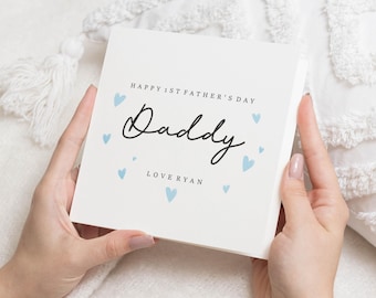 First Fathers Day Card, 1st Fathers Day Card, Fathers Day Card from Baby, Personalised Fathers Day Card, Daddy Fathers Day Card