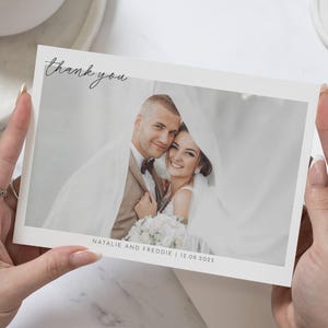 Eleganti biglietti di ringraziamento per matrimonio con foto, biglietti di ringraziamento piegati, biglietti di ringraziamento moderni per matrimonio, biglietti di ringraziamento con foto per matrimonio
