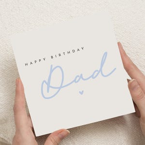 Carte d'anniversaire pour papa, carte d'anniversaire de papa, carte d'anniversaire pour lui, carte d'anniversaire simple, carte de papa personnalisée, joyeux anniversaire papa