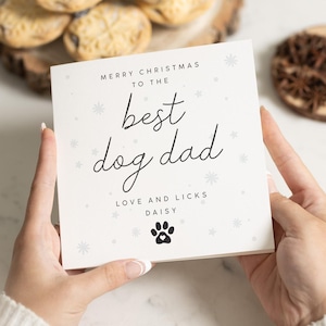 Hund Papa Weihnachtskarte, Weihnachtskarte vom Hund, Hund Weihnachtskarte, Frohe Weihnachten vom Hund, Hund Papa Geschenk, von Hunden, Hund Papa Geschenk