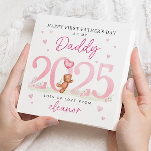 First Fathers Day Card, Fathers Day Card From Baby, Personalised Fathers Day Card, Daddy Card, Cute Bear Card, 2025 Fathers Day Card