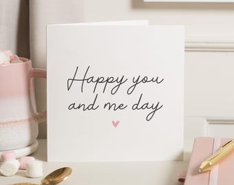 Anniversary Card For Him, Anniversary Cards, Happy You And Me Day Card, Anniversary Gift For Him, Boyfriend Anniversary, Wedding Anniversary