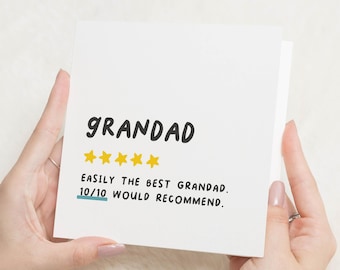 Grandad Birthday Card, Happy Birthday Grandad, Grandad Birthday Gift, Birthday Card For Grandad, Personalised Grandad  Birthday Card, Funny