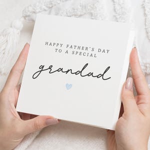 Vaderdagkaart voor opa, opa Vaderdagkaart, speciale opakaart, Vaderdagkaart van kleinkinderen, eenvoudige vaderdagkaart