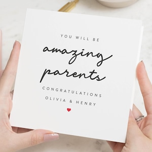 Regalo de embarazo, tarjeta para futuros padres, tarjeta de embarazo, felicitaciones por el embarazo, futuros papás, regalo para futuros padres, baby shower