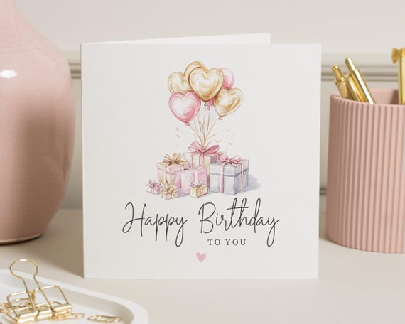 Birthday Card Girl, Birthday Card For Her, Personalised Birthday Card Niece, Birthday Gift For Daughter, Friend Birthday Gift, Granddaughter