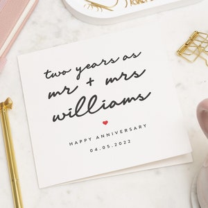 Carte de 10 ans pour mari, carte de 10 ans pour femme, carte d'anniversaire personnalisée, cadeau de 10 ans de mariage