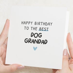 Cartão de aniversário do cão, cartão de aniversário do avô do cão, cartão de aniversário para o avô do cão, feliz aniversário do cão, presente do avô do cão, do cão